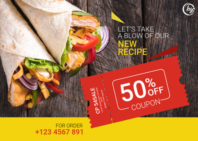 Restaurant Coupon Offer Template PosterMyWall