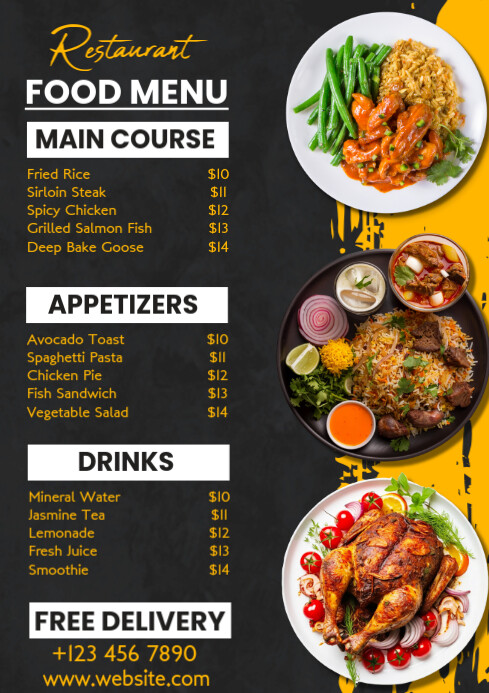 Foodway Menu Card Free Restaurant Menu Card Restaurant Daily Food Menu Card Free