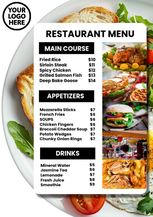 Copy of Restaurant daily food menu | PosterMyWall