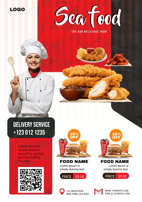 RESTAURANT Template | PosterMyWall