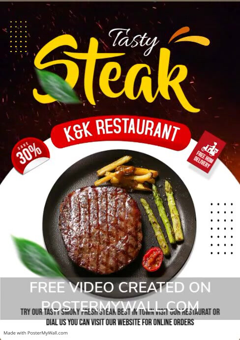 Restaurant Template PosterMyWall