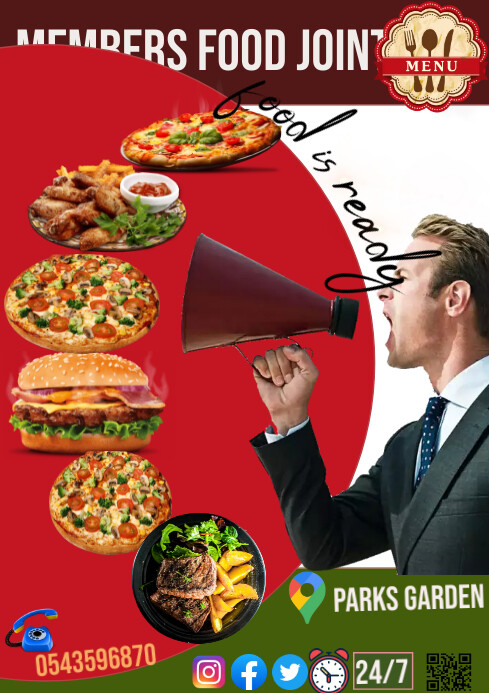 Restaurant Template PosterMyWall