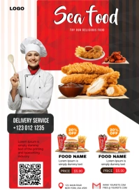 RESTAURANT A6 template