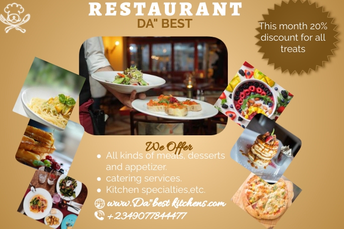 Restaurant Template | PosterMyWall
