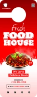 Restaurant door hanger template