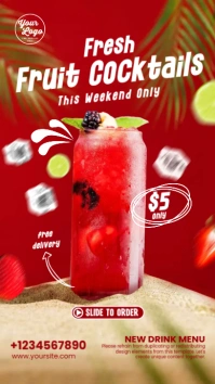 Restaurant Drink Instagram Stories template