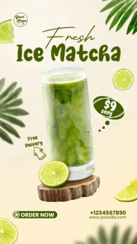 Restaurant Drink Menu Promotion for Instagram template