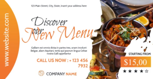 restaurant facebook advertising template