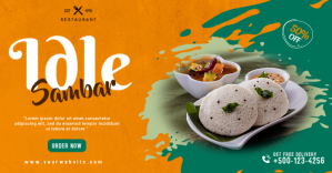 Restaurant Facebook Post Design template