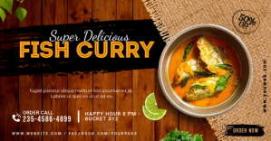 Restaurant Facebook Shared Post Design template