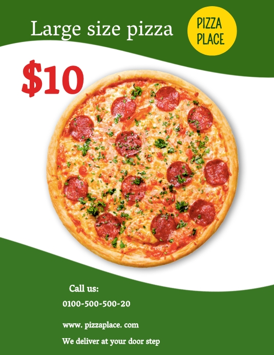 Restaurant flier Pamflet (VSA Brief) template