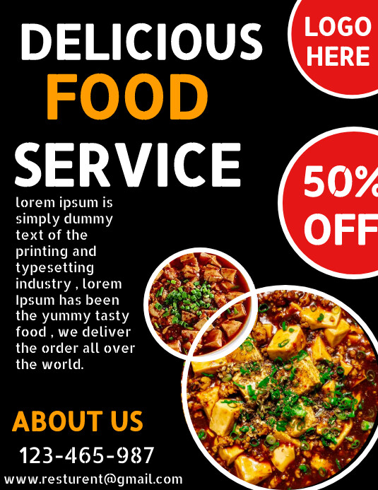 Plantilla de Restaurant flyer, food flyer, cooking flyer | PosterMyWall