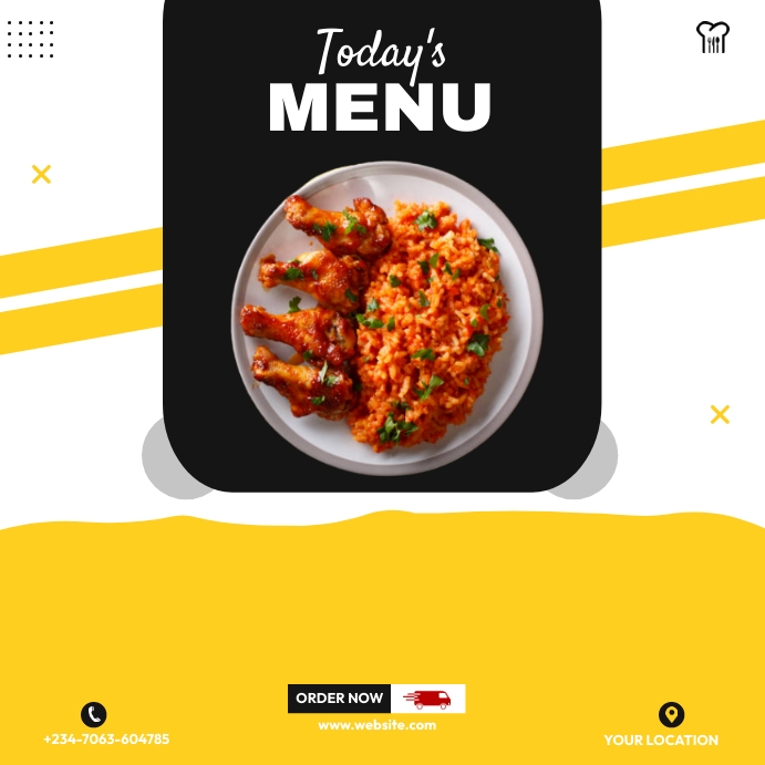 Restaurant flyer (2) Instagram na Post template