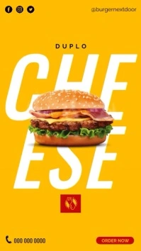 Restaurant flyer design Instagram Story template