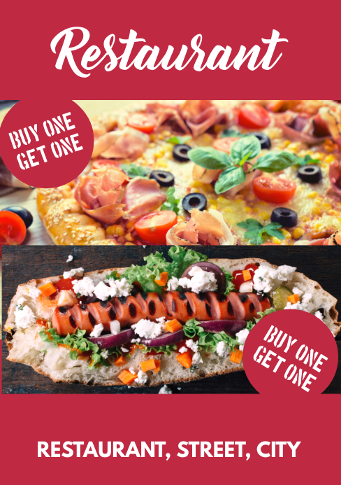 Restaurant Flyer Template Postermywall