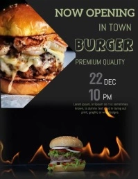 Restaurant flyer Pamflet (VSA Brief) template