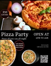 Restaurant flyer Pamflet (VSA Brief) template