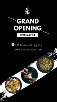 Restaurant flyer Instagram-verhaal template