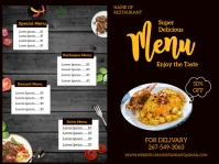 Restaurant flyer Yard Sign template