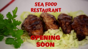 restaurant flyer Præsentation (16:9) template