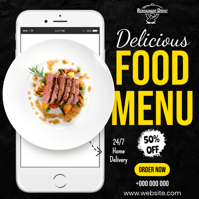 Restaurant flyer Template | PosterMyWall