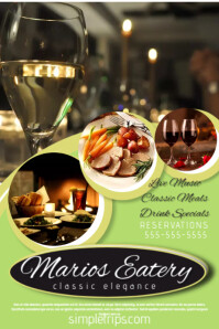 restaurant flyer template c41d3270e35f241190e49ecf22418dbe