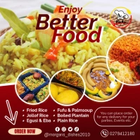 Restaurant Flyer Template Publicación de Instagram