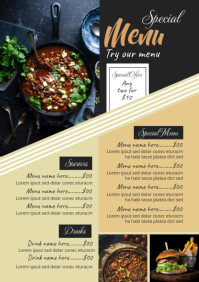 Restaurant Flyer Template A4
