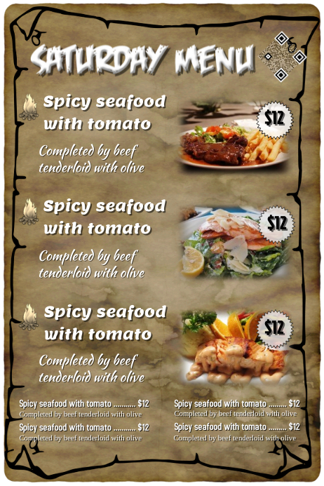 Restaurant Flyer Vintage Design Vorlage Postermywall