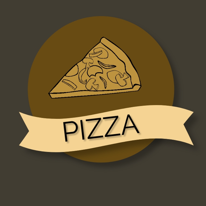 Restaurant Flyers,Pizza shop logo or icon template