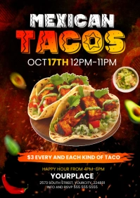 Restaurant Flyers A3 template