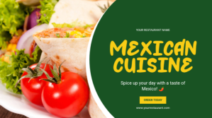 Restaurant flyers Presentation (16:9) template