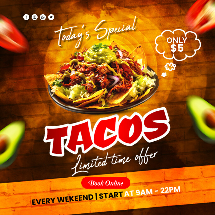 Restaurant Flyers Template | PosterMyWall