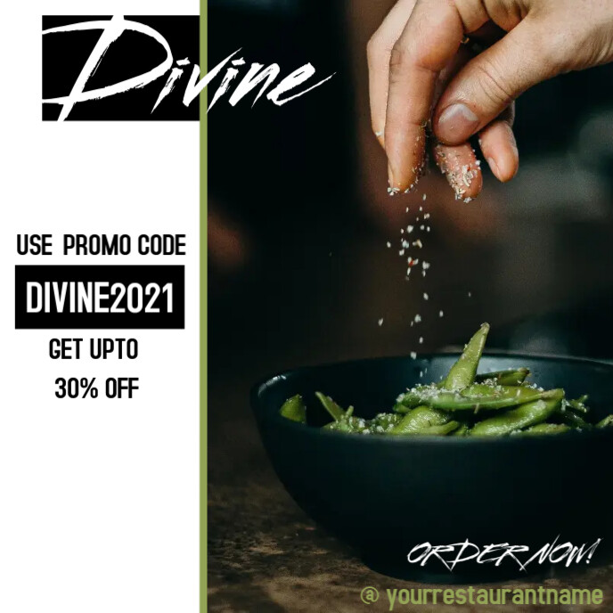 Restaurant/Food ad template Capa de álbum