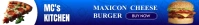 Restaurant Food Blue Gradient Etsy Banner template