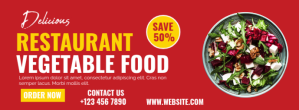 Restaurant Food Facebook Cover Page template