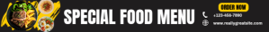 Черный Restaurant food leaderboard Førertavle Template