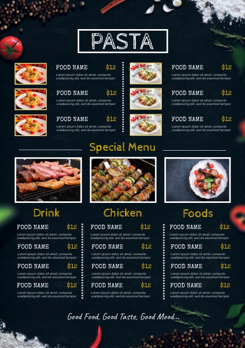 Restaurant Food Menu Sample Restaurant Menu Templates To Improve Your