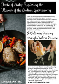 Restaurant Food Menu Poster A4 template