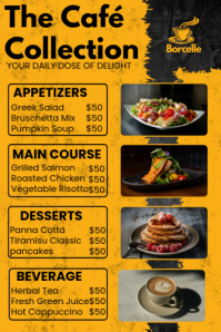 Food Menu Poster Template | PosterMyWall