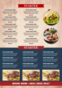 Restaurant Main Course Food Menu Flyer Template | PosterMyWall