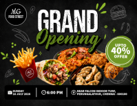 Restaurant Food Opening Flyer (US Letter) template