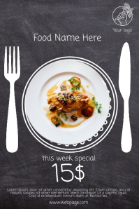 customize 1 610 restaurant poster templates postermywall