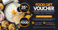 Restaurant Food Voucher Template Facebook Shared Image