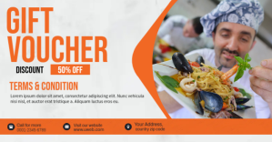 Hvid Gift Voucher Facebook Shared Image Template