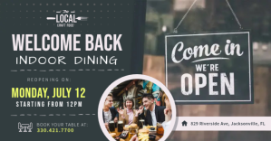 Restaurant Indoor Dining Facebook Post Image template