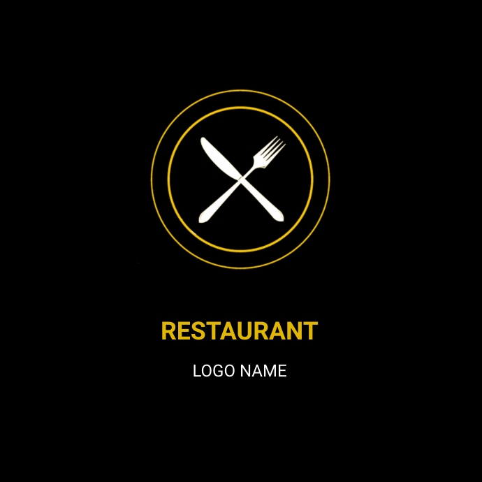 Restaurant logo Template PosterMyWall