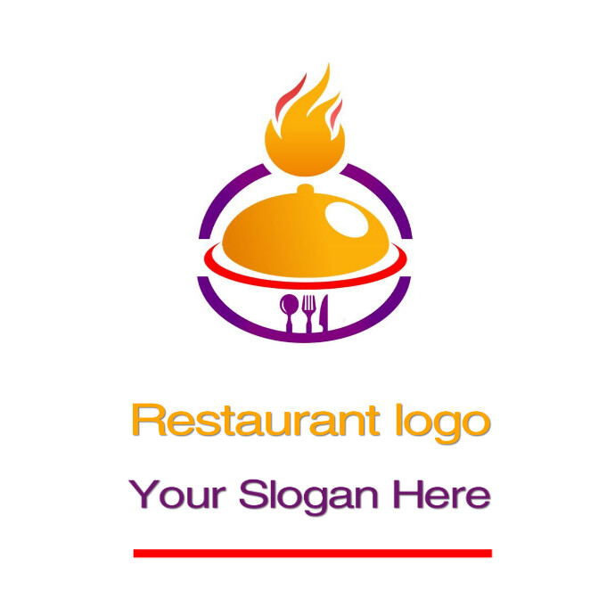 Restaurant logo Logótipo template