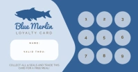 Restaurant loyalty card design template Facebook Shared Image