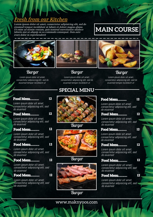 restaurant-main-course-food-menu-flyer-template-postermywall